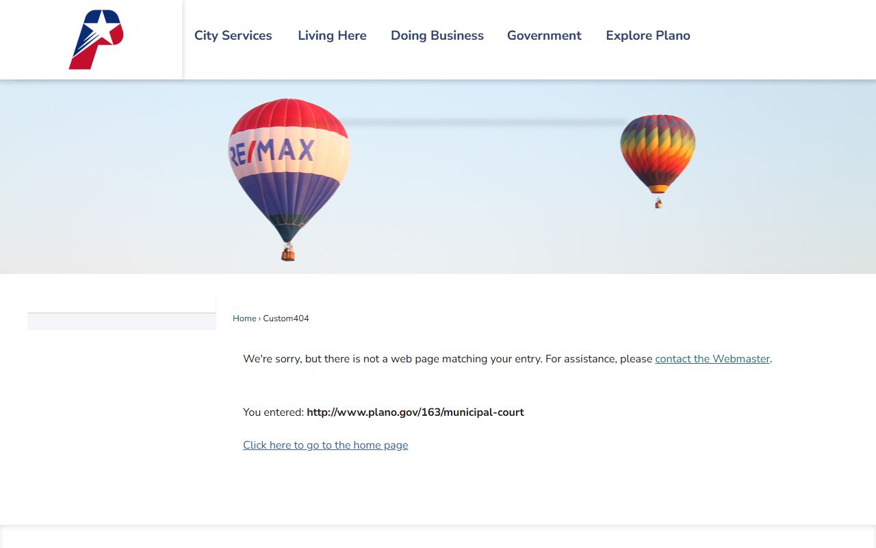 Plano court records portal screenshot